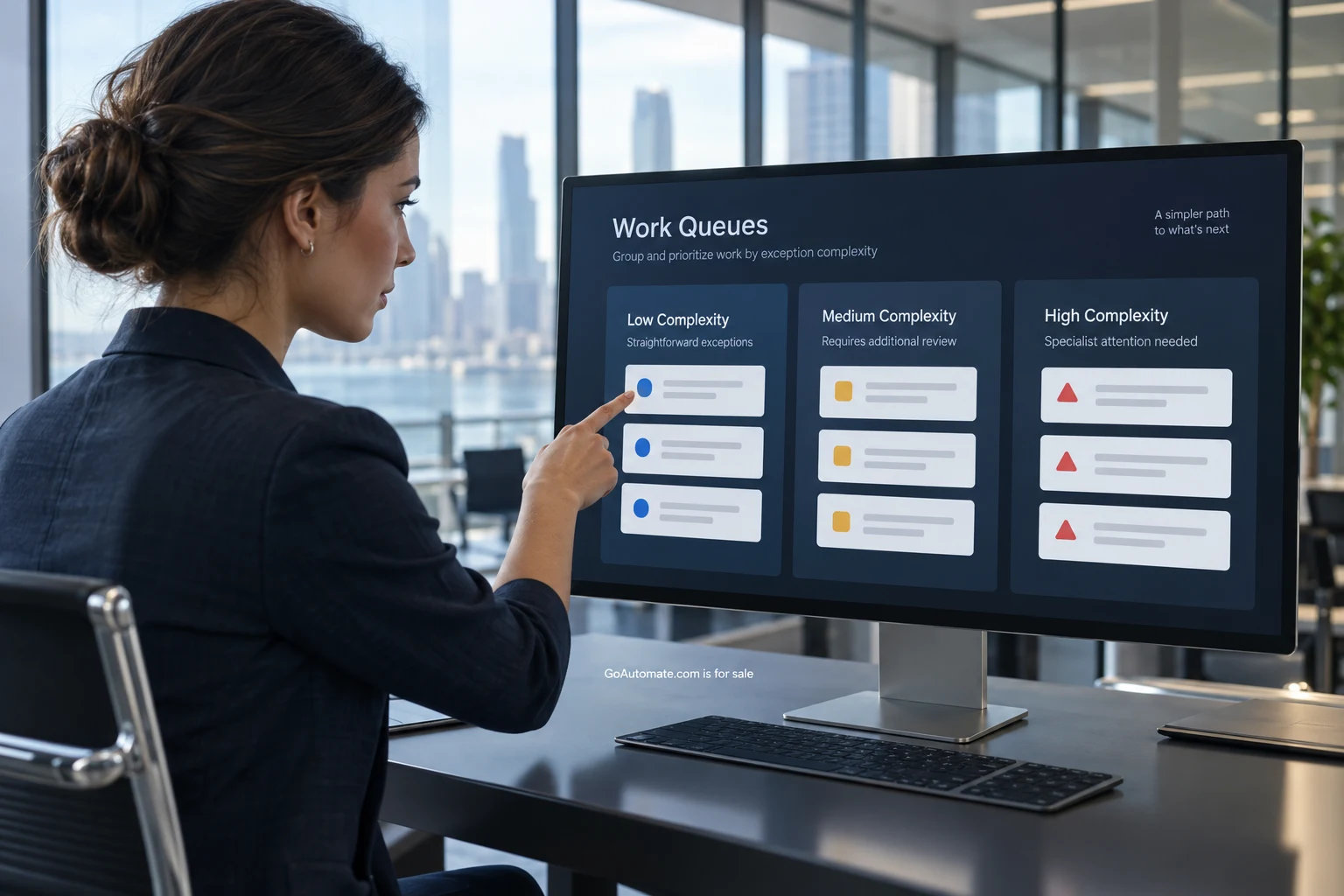 Practical automation scene for choose first workflow